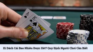 Xì dách cái bao nhiêu được xét? Quy định người chơi cần biết